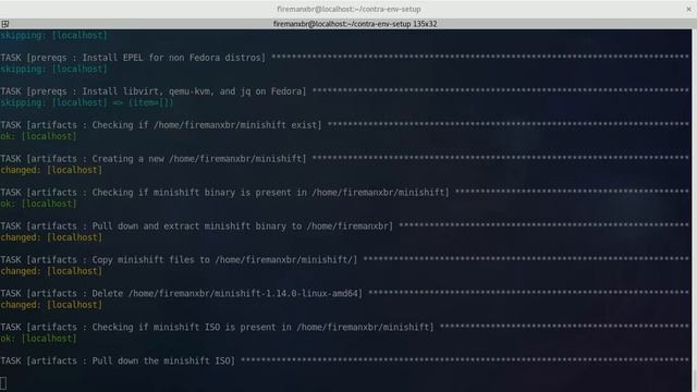 contra env setup working on Fedora 27 смотреть онлайн