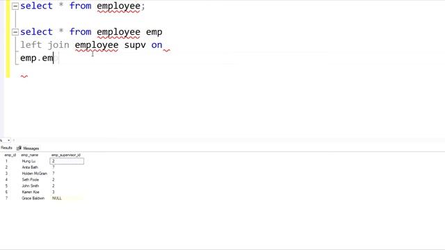 Self Join SQL Tutorial with Example смотреть онлайн