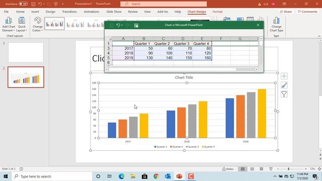 How to Hide or Unhide Data in a Chart in Power Point - Office 365 смотреть онлайн