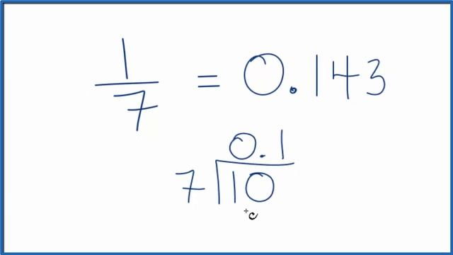 Write the 1/7 as a Decimal смотреть онлайн