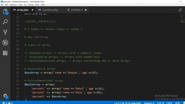core php in hindi - Array in php tutorial in hindi / urdu смотреть онлайн