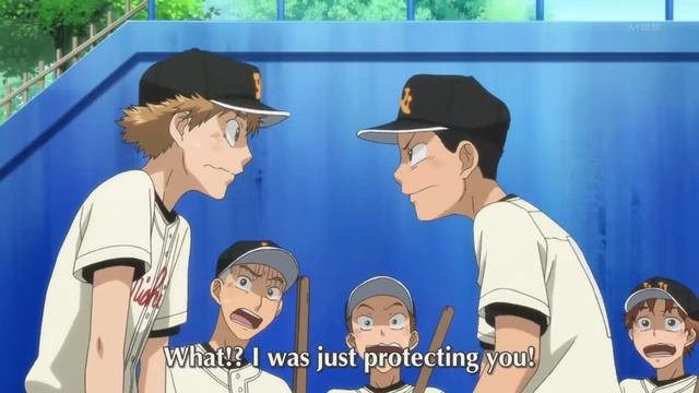 Ookiku Furikabutte - Tajima protects Mihashi смотреть онлайн