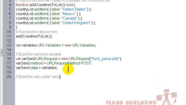 Flash AS3 Form Components Tutorial - PHP File смотреть онлайн