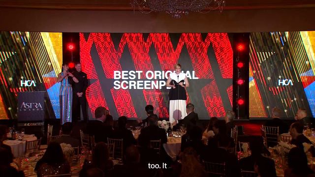 Greta Gerwig | Barbie wins Best Original Screenplay | Astra Film Awards Acceptance Speech смотреть онлайн