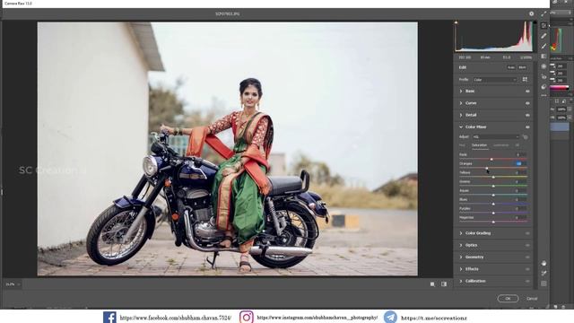 Special Outdoor Model Photoshoot Preset | Photoshop XMP L Photoshop Tutorial L SC Creation II