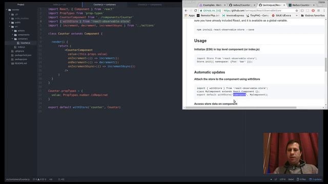 React Observable Store - 3 (Counter example) смотреть онлайн