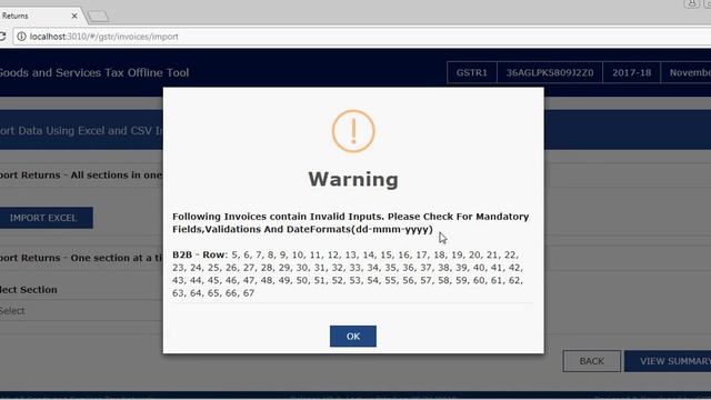 GSTR1 uploading error in GST Offline tool смотреть онлайн