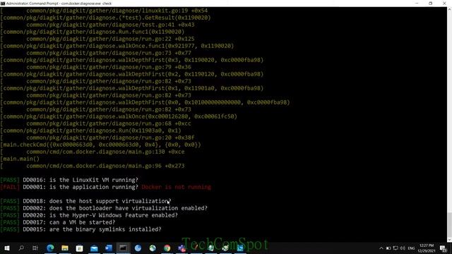 How to Run Docker Self Diagnosis Tool from CMD in Windows 10 смотреть онлайн