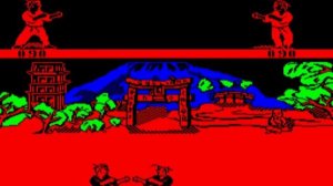 Электроника БК-0010, игра The Way of the Exploding Fist (BK-0010, Exploding Fist)