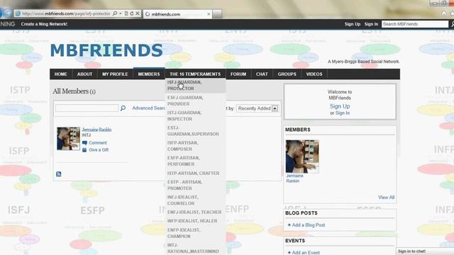 New Myers Briggs MBTI Social Network & Dating Website смотреть онлайн