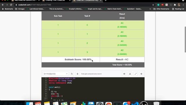 Cheating Time || CTIME || CodeChef Starters || Full Solution || May 2021 смотреть онлайн