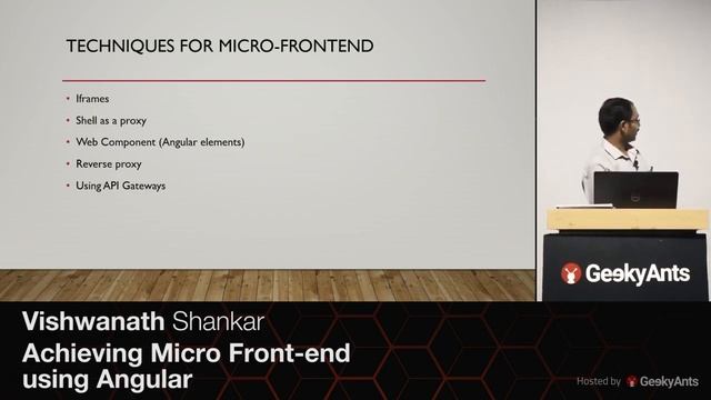 Micro Frontend architecture using Angular Elements смотреть онлайн