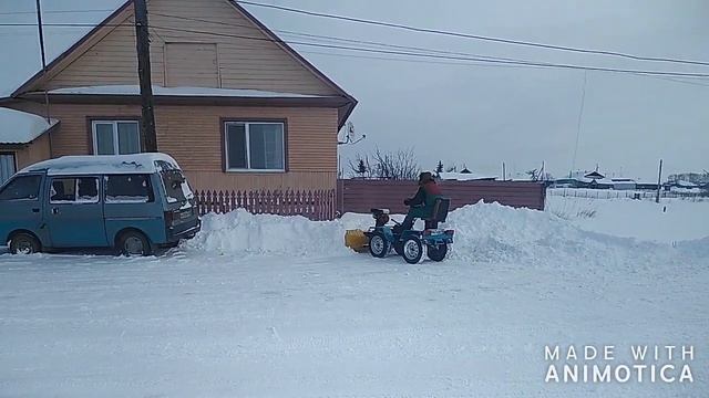 мини трактор переломка полный привод (мини Т16) смотреть онлайн