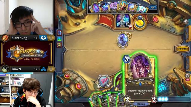 blitzchung vs DawN - Group B Winners - Hearthstone Grandmasters Asia-Pacific 2020 Season 2 - Week 3 смотреть онлайн