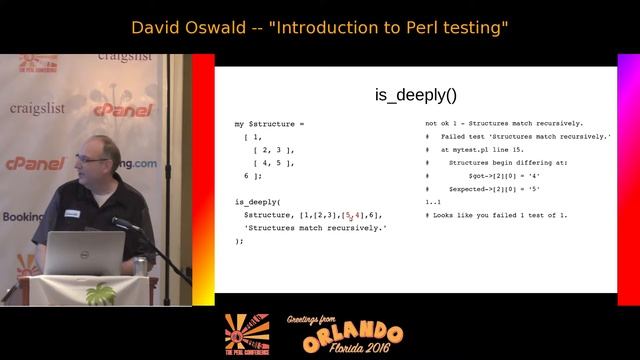 2016 - Introduction to Perl Testing - David Oswald смотреть онлайн