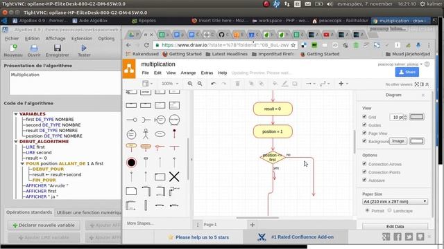 "Eclipse", "Firebug", "AlgoBox", "Draw io", algoritmid, UML, JS: korrutamise algoritm pseudokoodi, смотреть онлайн
