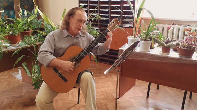 Учим пьесу " Песня утенка ". Онлайн урок для подготовительного и 1 - го класса ДМШ (класс гитары) смотреть онлайн