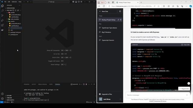 Create MERN Stack project with ChatGPT - Part 1 (Backend) смотреть онлайн