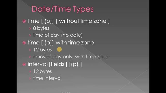 PostgreSQL Data Types - Web Programming Using PHP смотреть онлайн