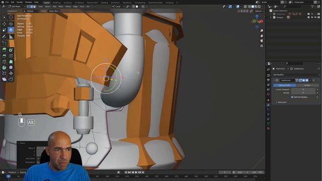 33. Weapon retopology part 2 - Create a commercial game 3D character смотреть онлайн