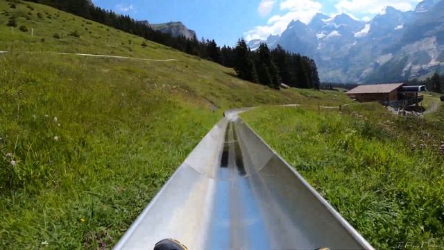 Mountain Coaster Oeschinensee Kandersteg Switzerland 4K ??