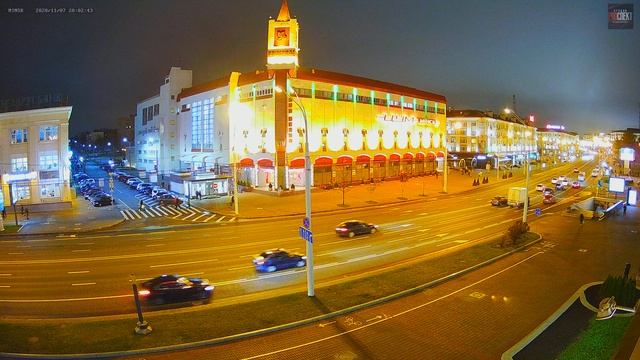 Prospekt Nezavisimosti, Minsk, Belarus | Минск, пр-т. Независимости - пл. Я. Коласа(Live broadcast) смотреть онлайн