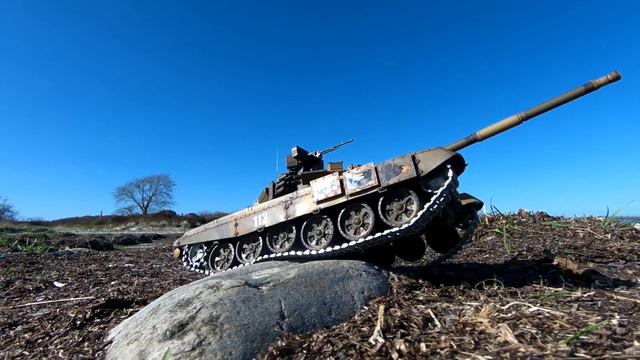 Heng Long T-90 1/16 tank Beach rockcrawl! смотреть онлайн