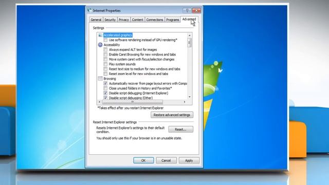 Fix the issue when Internet is not working in Internet Explorer® смотреть онлайн