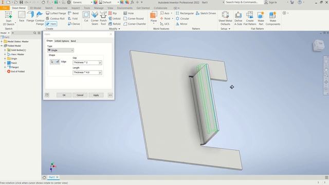 Autodesk Inventor 2022 Sheet Metal Tutorial For Beginner [COMPLETE]