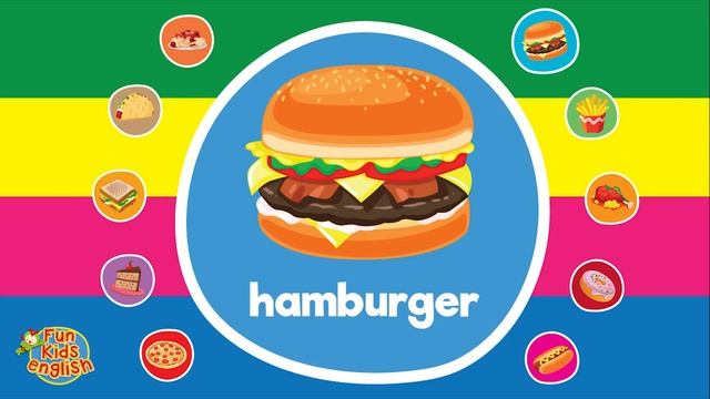 Learn Food Vocabulary | Video Flash Cards | ESL For Kids | Fun Kids English