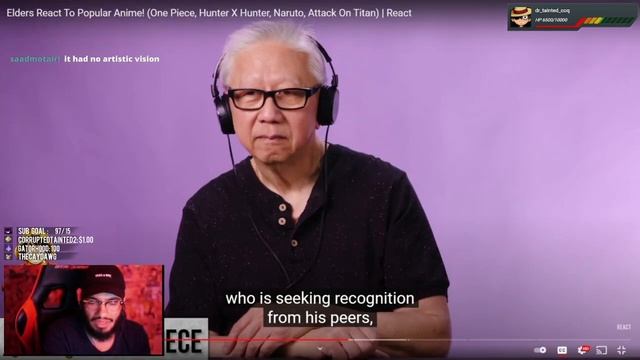 Retro reacts to "Elders React to Popular Anime" смотреть онлайн
