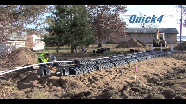 Septic Mound System Installation Using Infiltrator Chambers