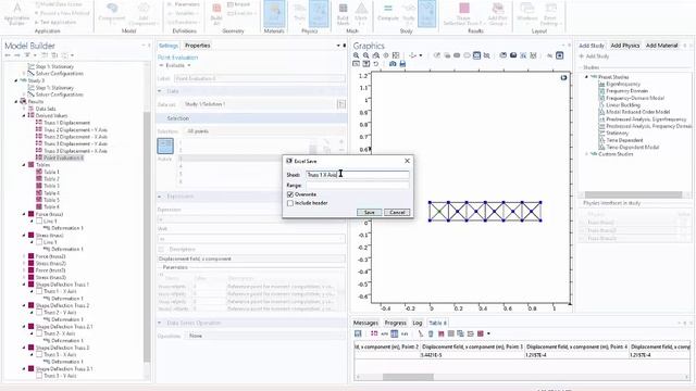 Evaluating Node Displacement - COMSOL смотреть онлайн