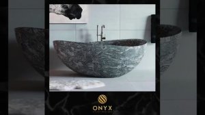 Ванна из натурального камня — благородство в каждой линии.