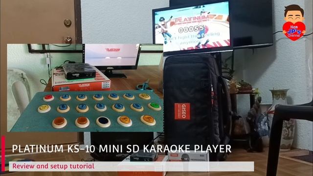 PLATINUM KS-10 MINI SD KARAOKE PLAYER SETUP TUTORIAL | PORTABLE VIDEOKE | REVIEW AND SOUND CHECK смотреть онлайн