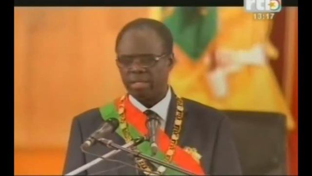 RTB - Burkina   Prestation De Serment Du Nouveau Président Michel KAFANDO