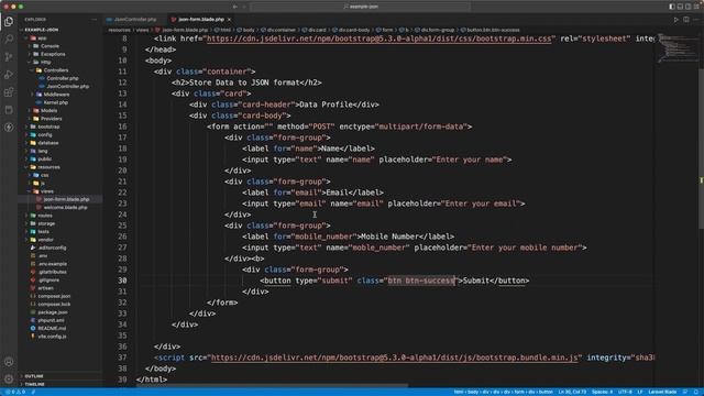 Laravel 9 API Create JSON file to SQL [PLABSTUDIO] смотреть онлайн