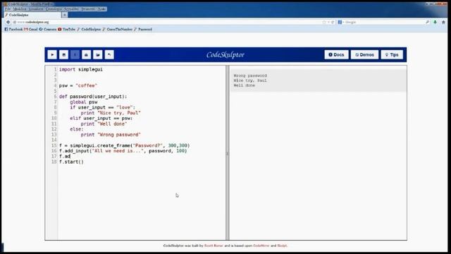 Python Videotutorial - 3 - A very weak password system смотреть онлайн