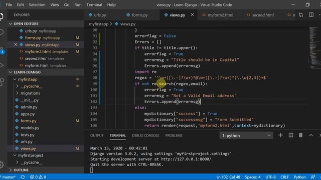 Django Tutorial for Beginners - Alert Handling in Forms (Part 2) смотреть онлайн
