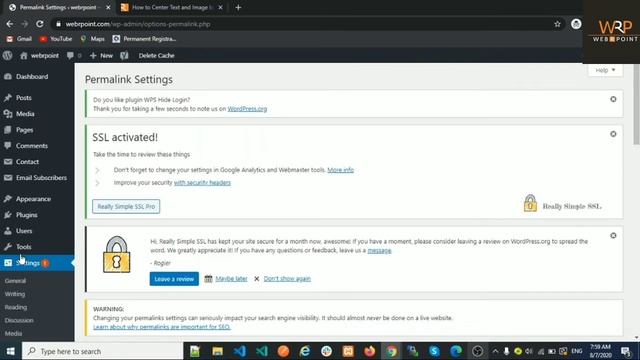 How to Change Permalinks in Wordpress | Wordpress Permalink Settings | In Hindi смотреть онлайн