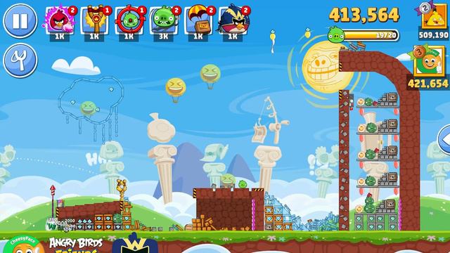 Angry Birds Friends Pranking Pigs Tournament 1218 Level 3 No Power UP PLUS смотреть онлайн