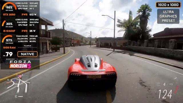 ІГРОВИЙ тест RTX 3050 + i5 10400F в Forza Horizon 5 смотреть онлайн