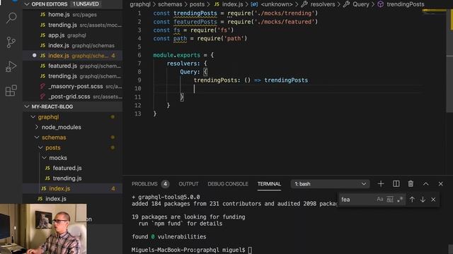 React Full Stack Blog Course 2020 Part 5: Apollo, GraphQL, NodeJS, KoaJS смотреть онлайн