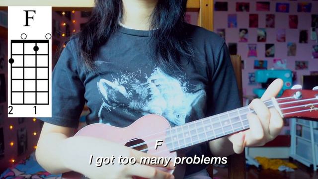 Problems -deathbyromy (ukelele Chords + Cover)