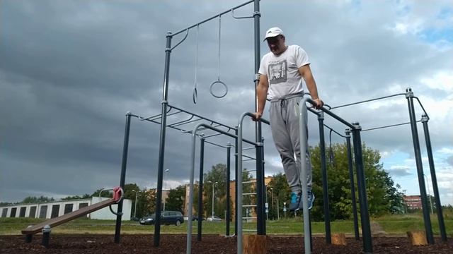 Отжимания на брусьях в "Золотом Стандарте", исправление ошибок смотреть онлайн