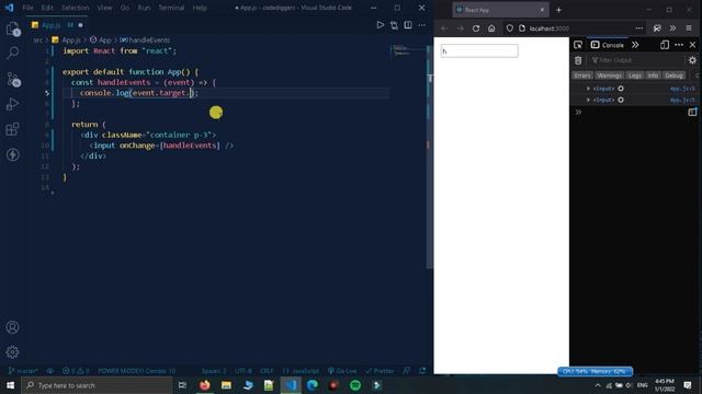 Events Handling In React Js | Handle Events In React Js | ReactJs Tutorial In Hindi #15 смотреть онлайн