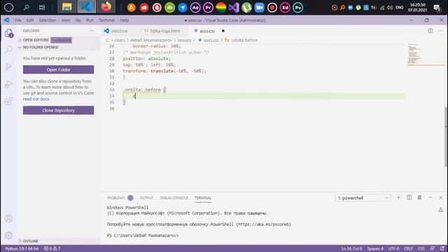 React JS Uzbekcoders - Atom fizikasi HTML CSS смотреть онлайн