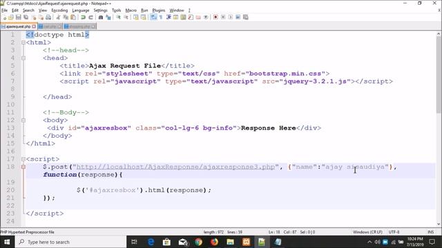 Ajax $.post() Method Part-02 | How To Define Ajax Post Method? смотреть онлайн