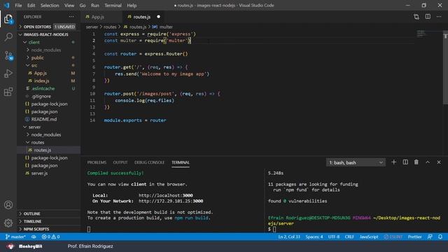 CRUD de Imágenes con React, Node js y MySQL - Parte 1 | Subiendo las imágenes смотреть онлайн