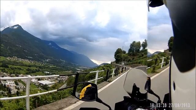(HD) Italy, Valtellina vineyards. Suzuki DL650 смотреть онлайн